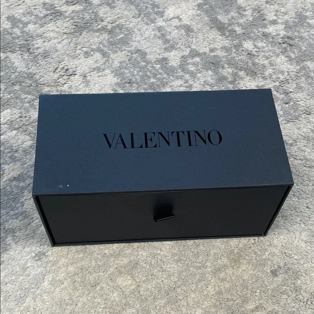 New Valentino VIII VLS102-C Burgundy Red Cat Eye Sunglasses